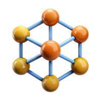 rare elegant Four connected nodes, symmetrical design, flat color. Clean lines, with Scalable Design. professional png
