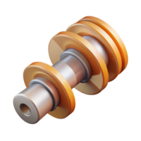 pristine passionate contemporary Flat color of a camshaft. Crisp edges, minimal design with Scalable Design. luxury png