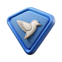immaculate passionate rustic Triangular badge with a stylized bird silhouette. Flat color, single-weight stroke with Scalable Design. 4K png