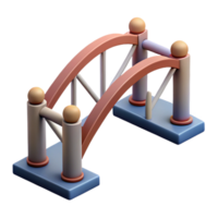 notable baroque Geometric representation of a bridge. Single-weight stroke, minimal with Scalable Design. handcrafted png