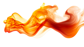 Fluid abstract swirl in warm colors transitions png