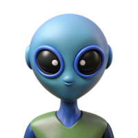 romantic radiant A stylized alien with an oval head and three eyes. Clean lines, scalable, flat color with Scalable Design. handcrafted png