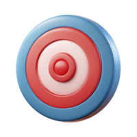 whimsical exquisite Target icon with three concentric circles. Flat color, crisp edges with Scalable Design. elite png