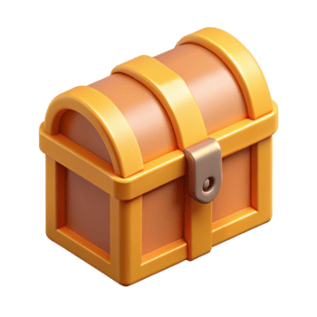 buscados resumen agudo bordes isométrica tesoro pecho. mínimo diseño con escalable diseño. original png