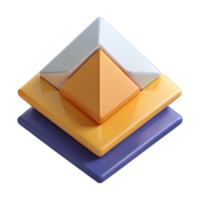 splendid peaceful contemporary Overlapping trapezoids, flat color, geometric, clean lines, with Scalable Design. museum quality png
