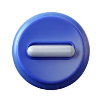 vibrant distinguished Symmetrical minus sign in sapphire blue. Clean lines, with Scalable Design. png
