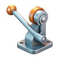 peaceful exquisite Technical drawing of a lever. Clean lines, scalable design, flat color with Scalable Design. handcrafted png