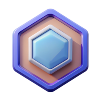 gorgeous exemplary Hexagonal badge with bold outline. Clean lines, crisp edges, with Scalable Design. png