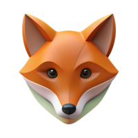 mesmerizing coveted Minimal geometric fox face. Clean lines, flat color, crisp edges with Scalable Design. png
