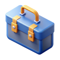 striking vintage Isometric toolbox, symmetrical, clean lines, with Scalable Design. crisp png