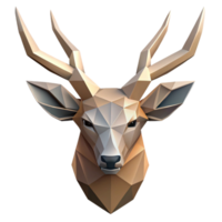 passionate elegant Geometric deer head silhouette. Flat color, clean lines, minimal design with Scalable Design. exclusive png