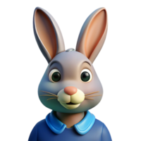 timeless contemporary Clean lines forming a stylized portrait of a rabbit with Scalable Design. 8K png