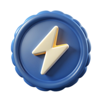 impressive nostalgic baroque Circular badge with a minimalist lightning bolt. Scalable design, crisp edges with Scalable Design. artisan png