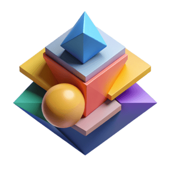 pitoresco icônico abstrato geométrico composição, plano cor, limpar \ limpo linhas, escalável, geométrico com escalável Projeto. png