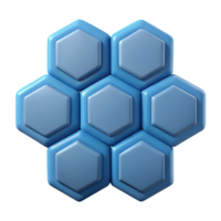peaceful mesmerizing Repeating hexagon shapes, symmetrical, crisp edges, flat color, with Scalable Design. sharp png