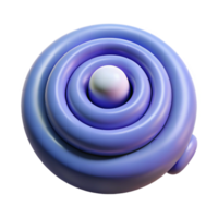 mesmerizing retro Spiral character with a round head at the center. Clean lines, scalable, minimal design with Scalable Design. 8K png