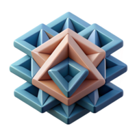 radiant iconic Square-shaped robot with rounded corners. Flat color, geometric, minimal with Scalable Design. png