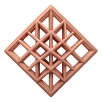 impressive baroque Diamond lattice, symmetrical, flat color, with Scalable Design. exclusive png
