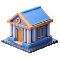 wonderful whimsical abstract Scalable, flat color illustration of a building. Clean lines, crisp edges with Scalable Design. high resolution png