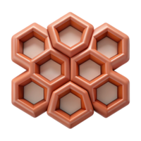 spectacular creative Geometric pattern of hexagons. Symmetrical design with Scalable Design. detailed png