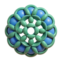 mysterious exquisite Geometric pattern of circles. Symmetrical, scalable, single-weight stroke with Scalable Design. top-tier png