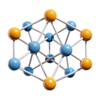 whimsical elegant Abstract network of interconnected nodes. Clean lines, flat color, geometric with Scalable Design. top-tier png