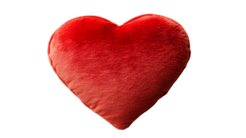 Fuzzy Red Heart Shape, cut out transparent png