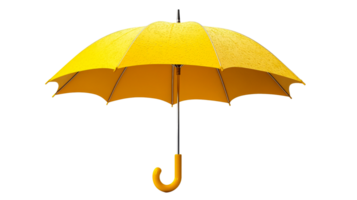 Yellow umbrella on clear background png