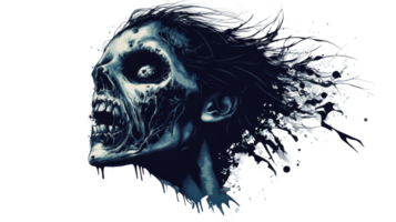 Undead Creature Sketch Portrait, cut out transparent png
