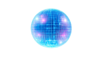 Abstract globe sphere grid glow, cut out transparent png