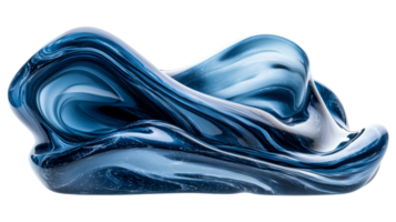 Abstract wave form object, cut out transparent png