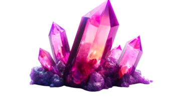Rose quartz cluster, gemstone, cut out transparent png