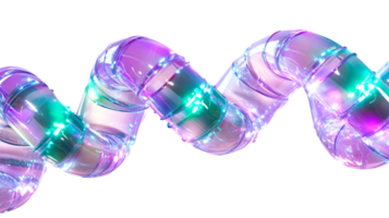 Abstract transparent curve shape, cut out transparent png