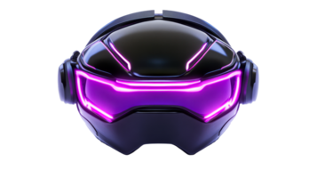 Shiny Cyberpunk Headset, cut out transparent png