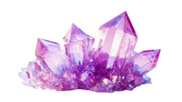 Cluster of Quartz Points, cut out transparent png