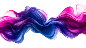 Abstract flowing gradient shape, cut out transparent png