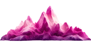Polygonal Mountain Range, cut out transparent png