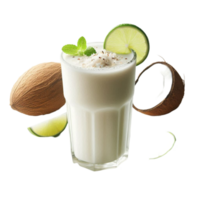 Almond and Coconut Smoothie with Lime png