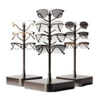 Elegant Metal Eyewear Stand png