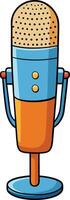 a microphone with a microphone on top of it vector