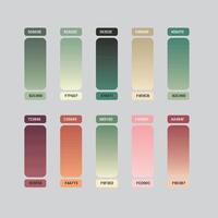 Gradient Color Palette vector