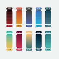 Gradient Color Collection palette vector