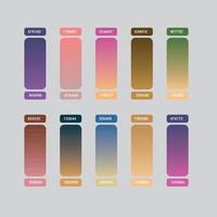 Gradient Color Palette Pack vector