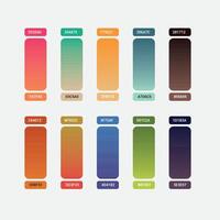 Free Gradient Color Swatches vector