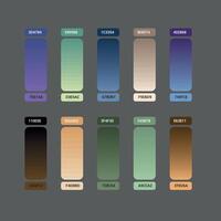 Website Gradient Color Pack vector