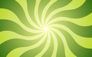 Green light spiral background illustration. Groovy hippie background. Waves, swirl, twirl pattern. Twisted and distorted texture in trendy retro psychedelic style. Y2k aesthetic. vector
