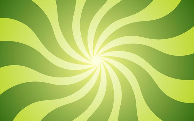 Green light spiral background illustration. Groovy hippie background. Waves, swirl, twirl pattern. Twisted and distorted texture in trendy retro psychedelic style. Y2k aesthetic.