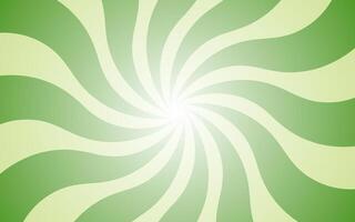 Green light gradient spiral background illustration. Groovy background. Waves, swirl, twirl pattern. Twisted and distorted texture in trendy retro psychedelic style. Y2k aesthetic. vector