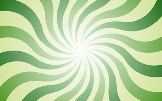 Green dark and light gradient spiral background illustration. Groovy background. Waves, swirl, twirl pattern. Twisted and distorted texture in trendy retro psychedelic style. Y2k aesthetic. vector
