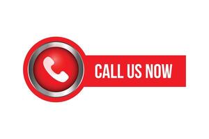 Modern call us now header template vector
